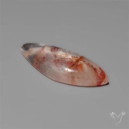 Rare Iron Stained Quartz Cabochon