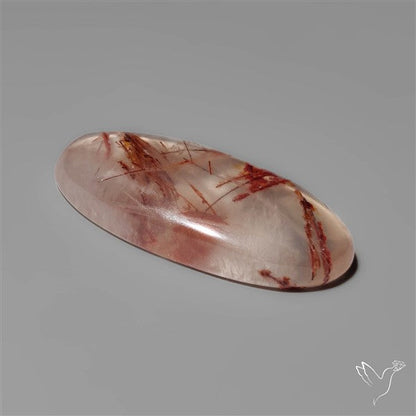 Rare Iron Stained Quartz Cabochon