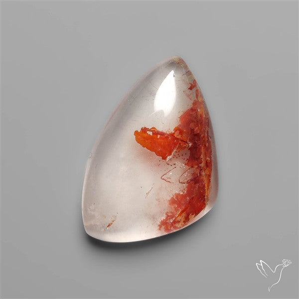Rare Iron Stained Quartz Cabochon