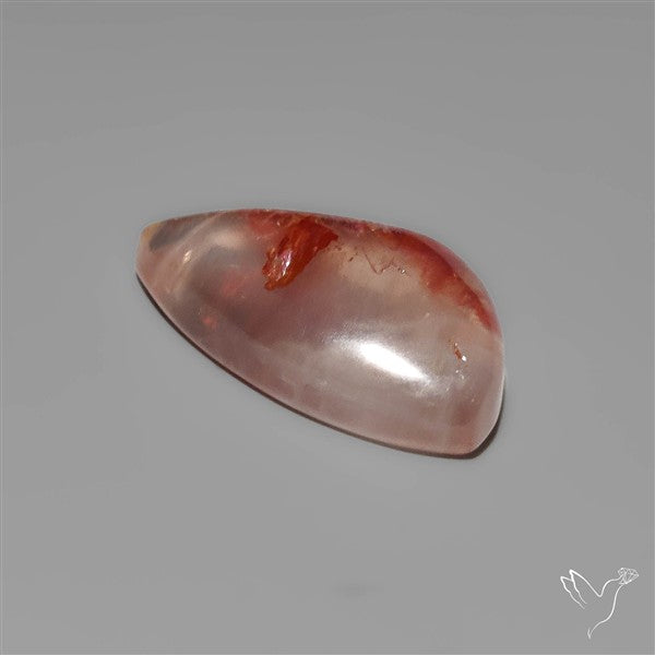 Rare Iron Stained Quartz Cabochon