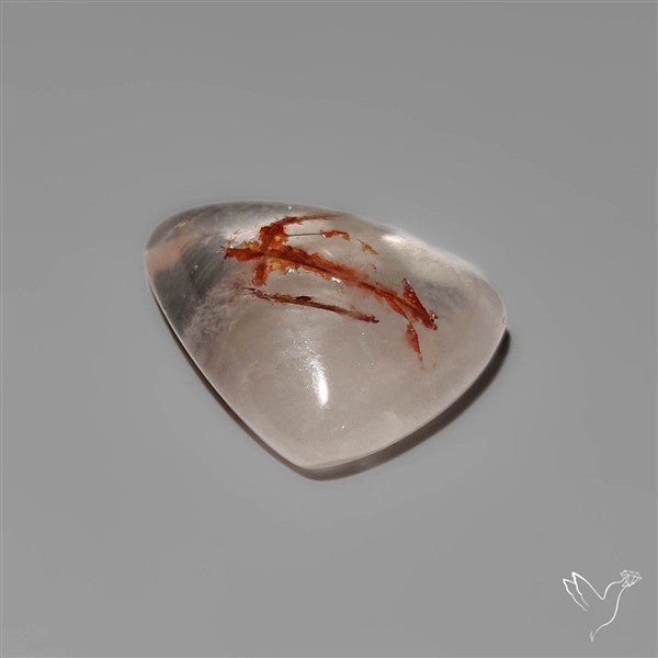 Rare Iron Stained Quartz Cabochon
