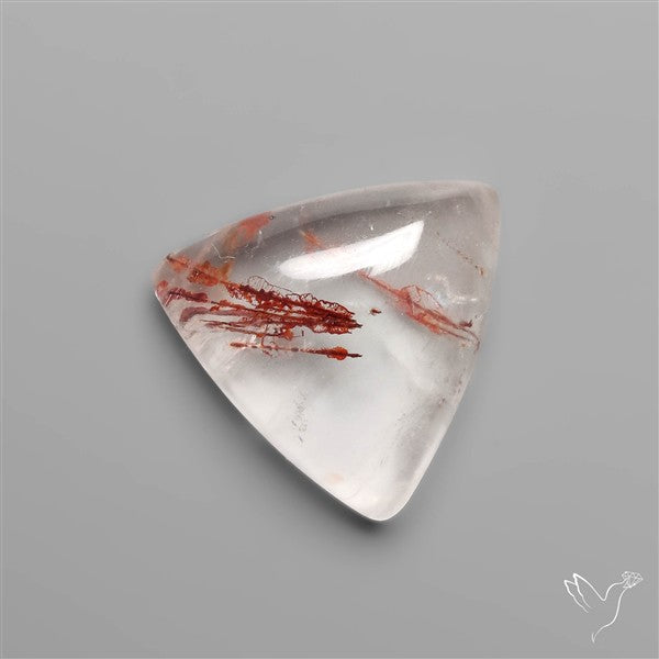 Rare Iron Stained Quartz Cabochon