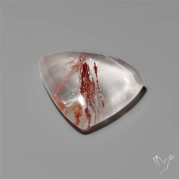 Rare Iron Stained Quartz Cabochon