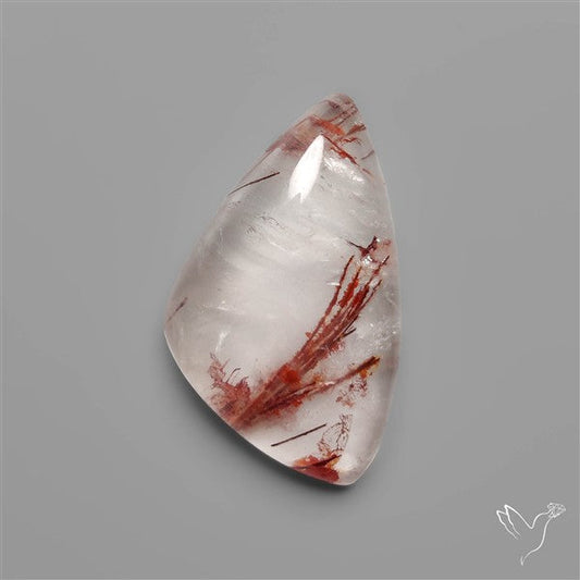 Rare Iron Stained Quartz Cabochon