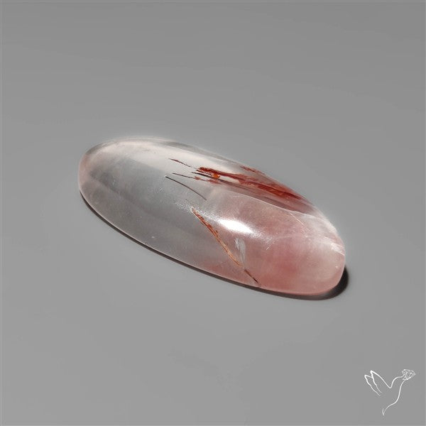 Rare Iron Stained Quartz Cabochon