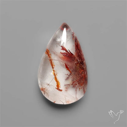 Rare Iron Stained Quartz Cabochon
