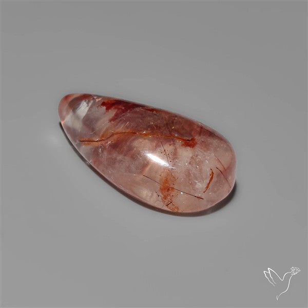 Rare Iron Stained Quartz Cabochon