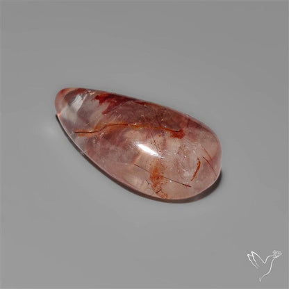 Rare Iron Stained Quartz Cabochon