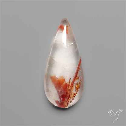 Rare Iron Stained Quartz Cabochon