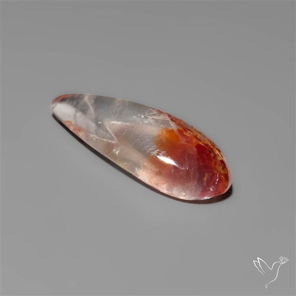 Rare Iron Stained Quartz Cabochon