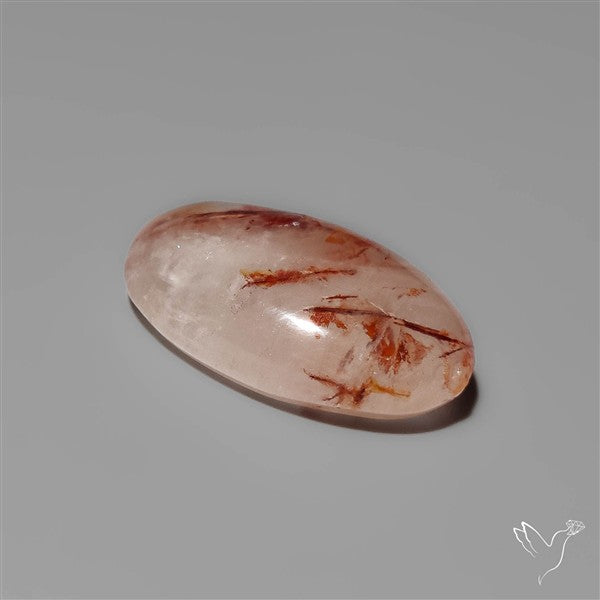 Rare Iron Stained Quartz Cabochon