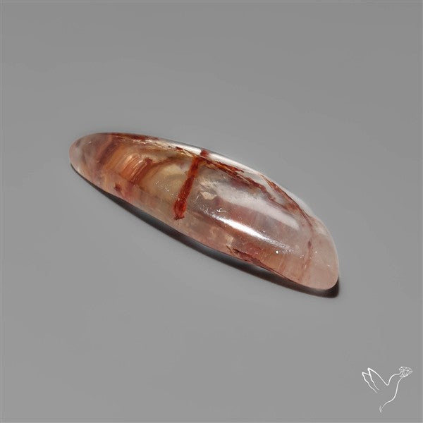 Rare Iron Stained Quartz Cabochon