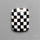 Black Marquina Checkerboard Inlay Cabochon