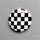 Black Marquina Checkerboard Inlay Cabochon
