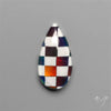 Aurora Opal & White Agate In Checkerboard Inlay Doublet