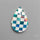 Aurora Opal & White Agate In Checkerboard Inlay Doublet