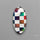Aurora Opal & White Agate In Checkerboard Inlay Doublet