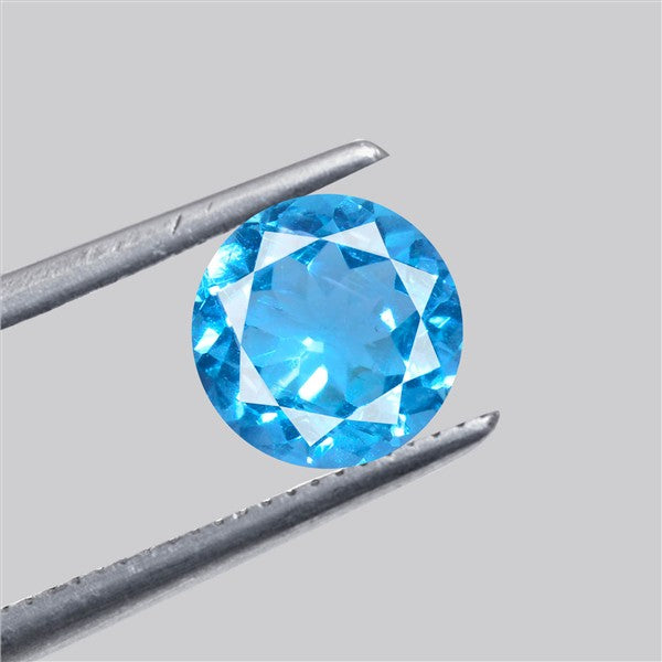 Faceted Sky Blue Apatite