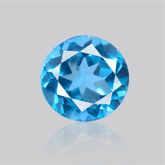 Faceted Sky Blue Apatite