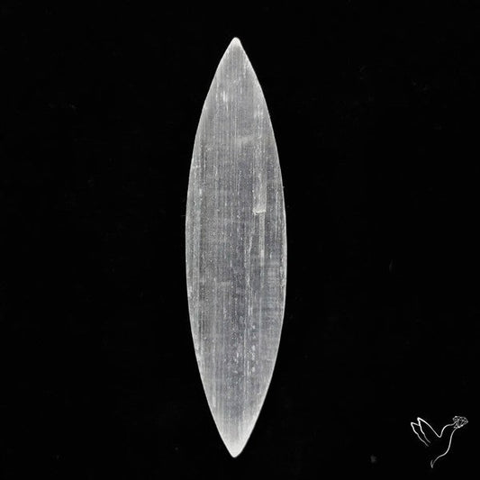 Raw Face Flashy Selenite Druzy