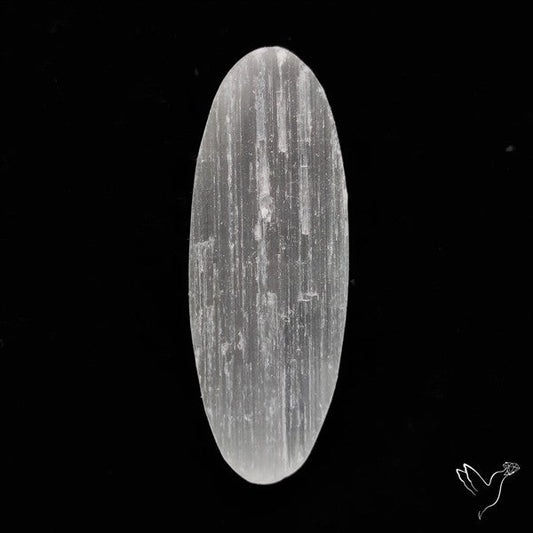 Raw Face Flashy Selenite Druzy