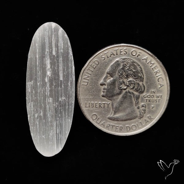 Raw Face Flashy Selenite Druzy