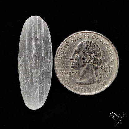 Raw Face Flashy Selenite Druzy