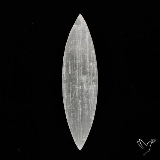 Raw Face Flashy Selenite Druzy