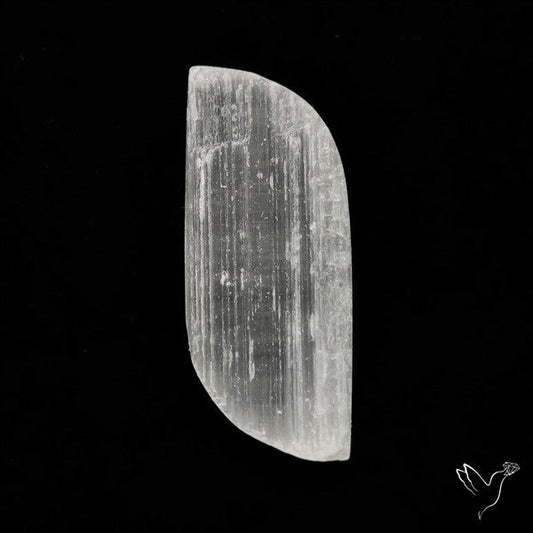 Raw Face Flashy Selenite Druzy
