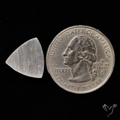 Raw Face Flashy Selenite Druzy