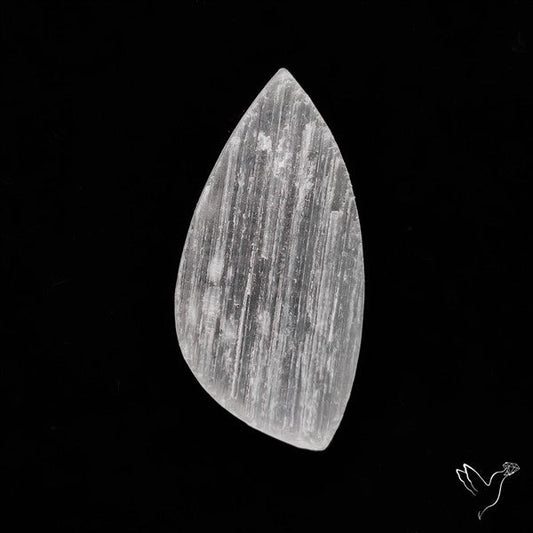 Raw Face Flashy Selenite Druzy