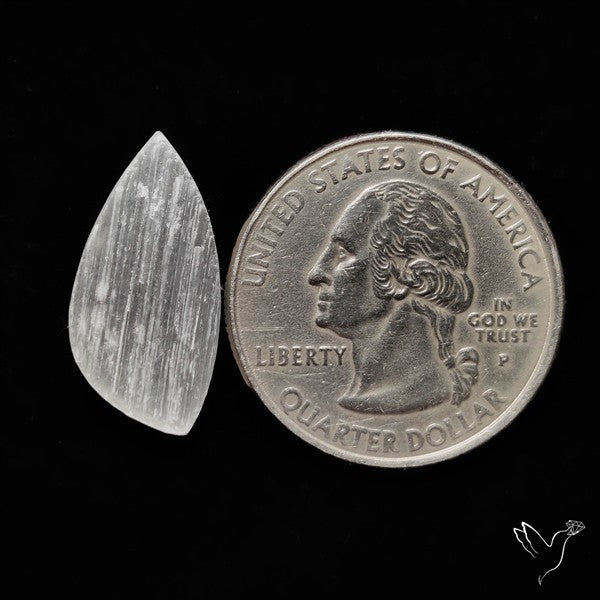 Raw Face Flashy Selenite Druzy