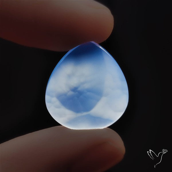Gem Namibian Blue Chalcedony Cabochons