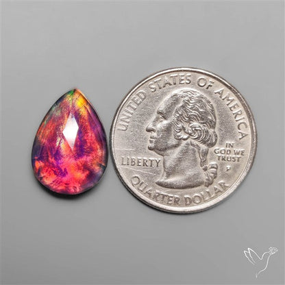 Rose Cut Aurora Opal Doublet