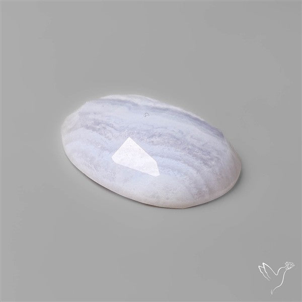 Rose Cut Blue Lace Agate