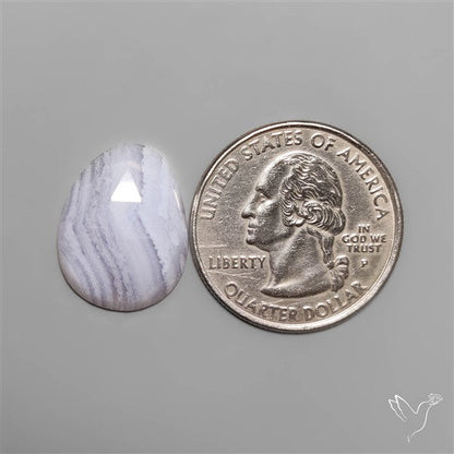 Rose Cut Blue Lace Agate