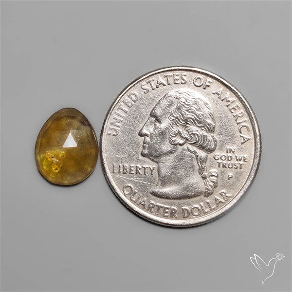 Rose Cut Yellow Sapphire