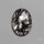 Rose Cut Black Tourmalinated Quartz