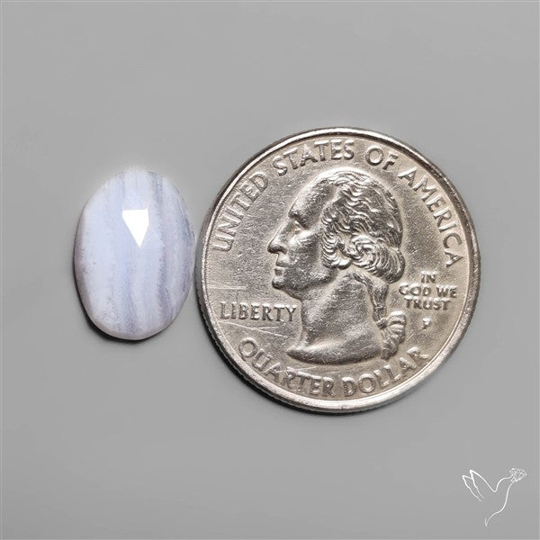 Rose Cut Blue Lace Agate