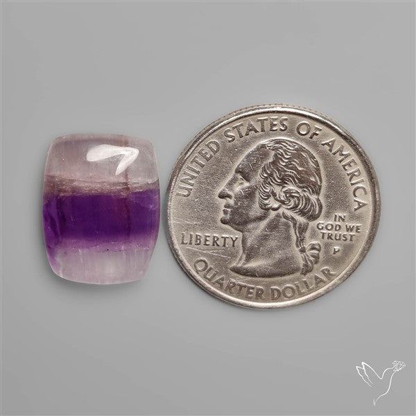 Amethyst In Quatrz Cabochon