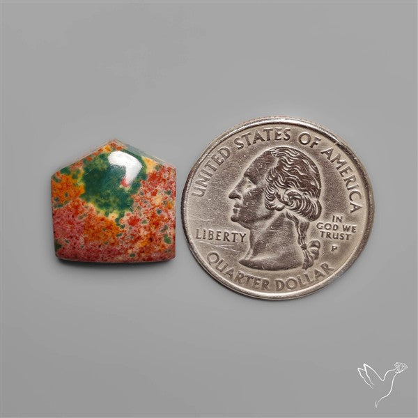 Red Ocean Jasper Cabochon