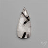 Black Tourmalinated Quartz Cabochon