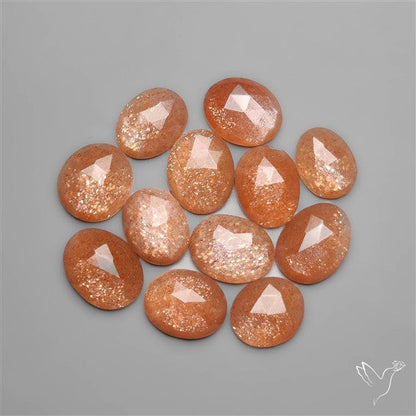 Rose Cut Sunstones Lot