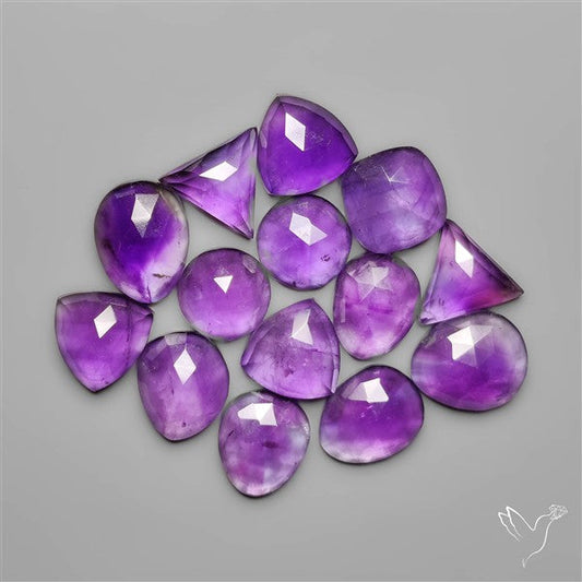 Rose Cut Amethyst Lot