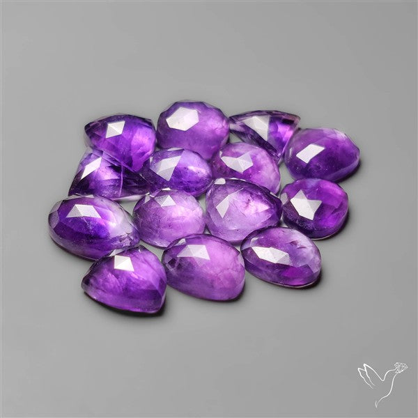 Rose Cut Amethyst Lot