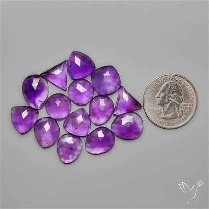 Rose Cut Amethyst Lot
