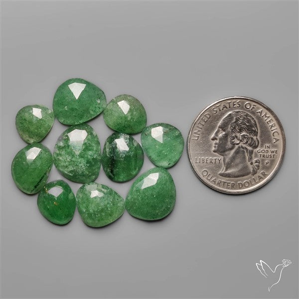 Rose Cut Green Tanzurine Lot