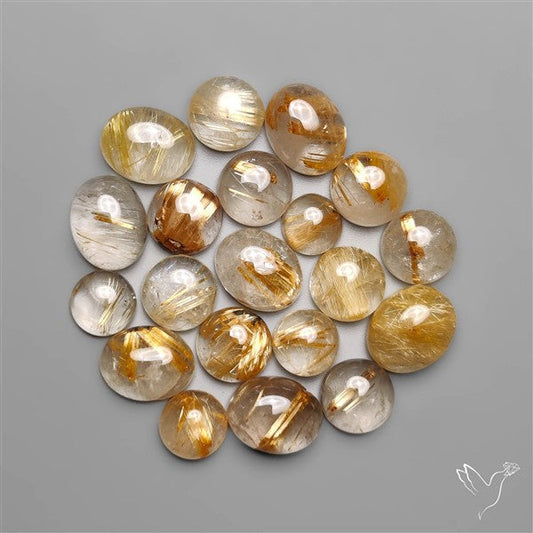 Golden Rutilated Quartz Lot
