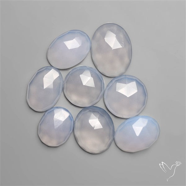 Rose Cut Namibian Chalcedonies Lot