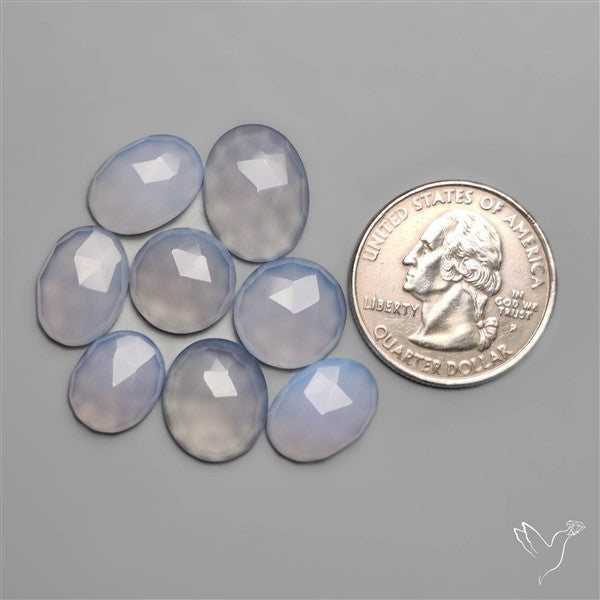 Rose Cut Namibian Chalcedonies Lot